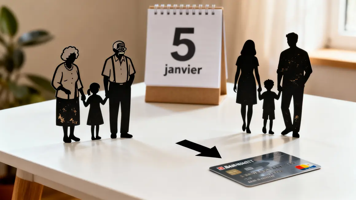 Familles seniors CAF 5 janvier calendrier virement
