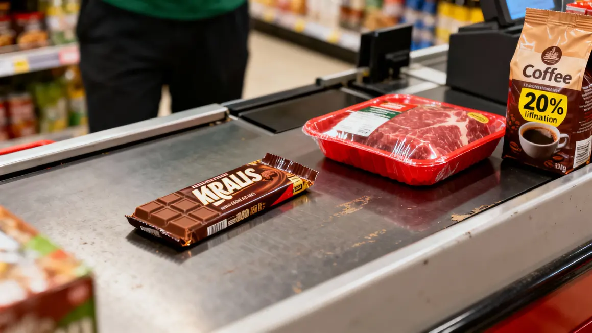 rayons chocolat viande rouge cafe inflation supermarche