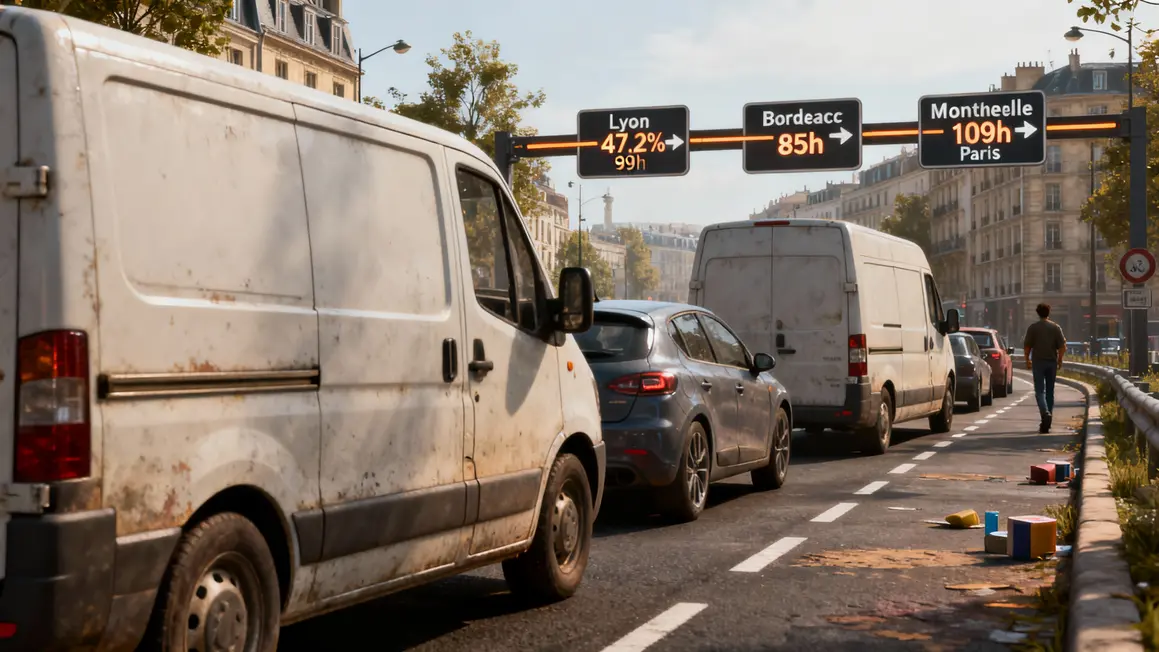 carte france congestions chiffres bouchons