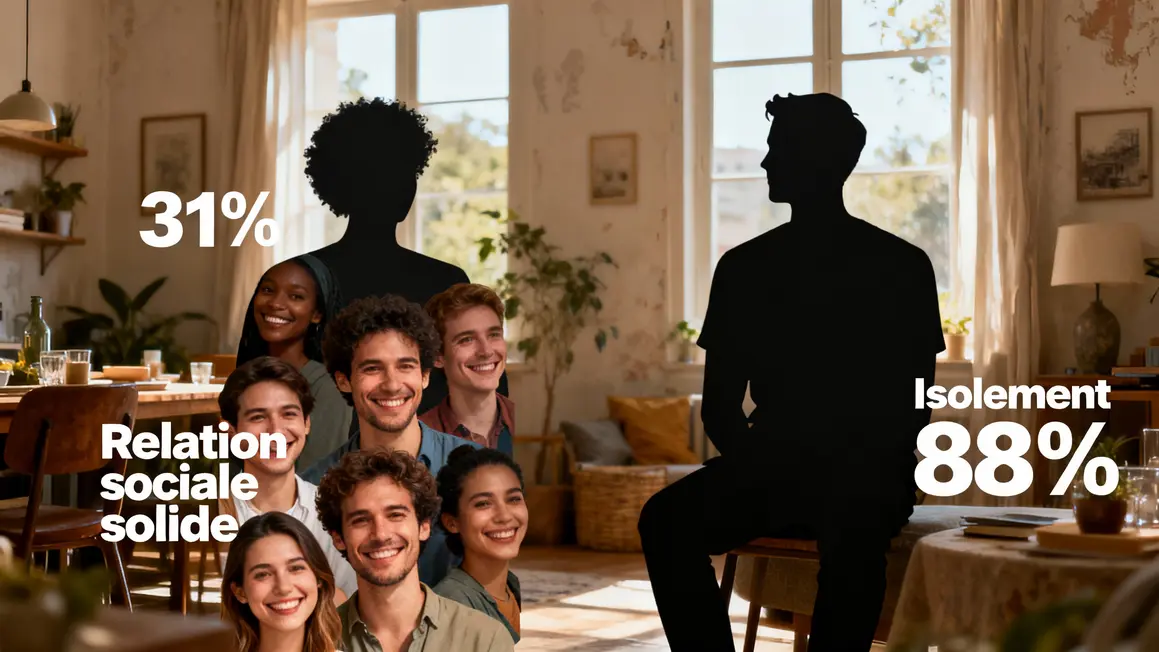 Isolement et relations sociales seniors retraite chiffres