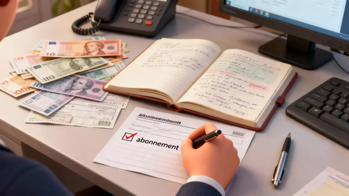 carnet notes et factures controle abonnements bancaires