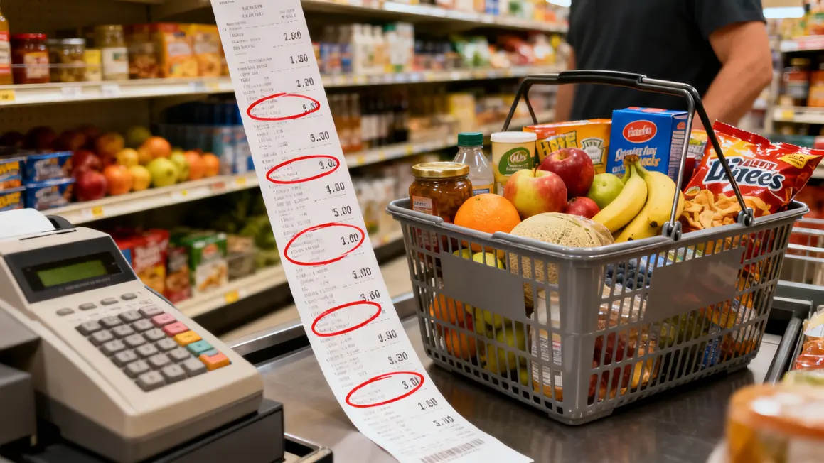 ticket caisse supermarche controle depenses alimentaires