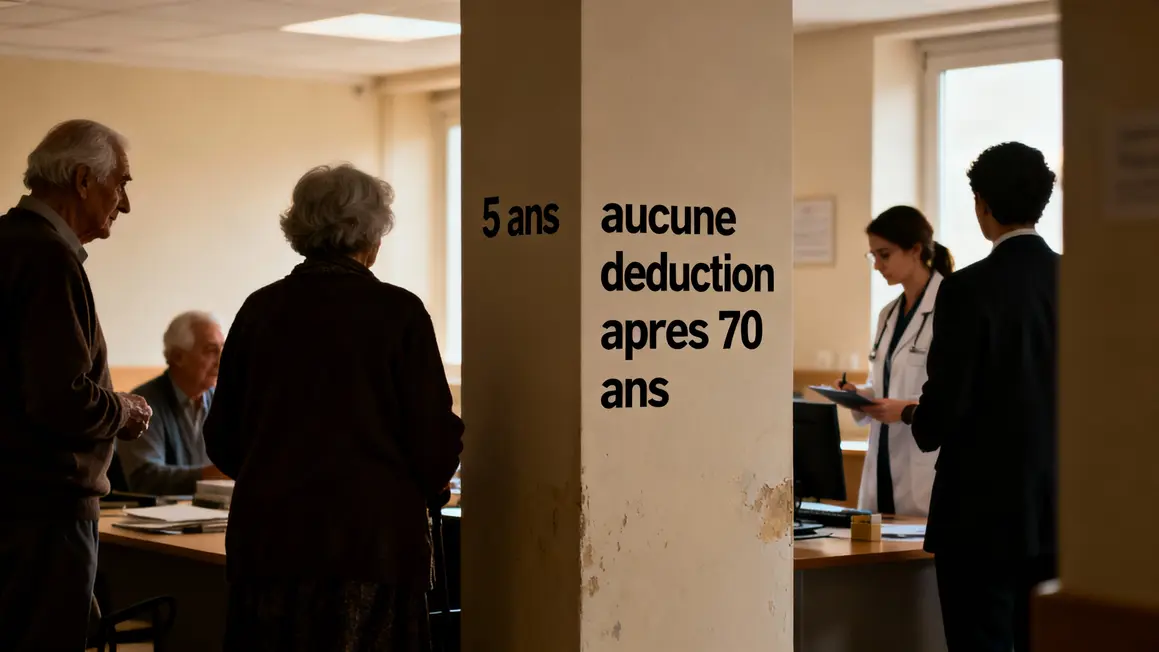 Tableau mesures PER 5 ans aucune deduction apres 70 ans silhouettes agees professionals