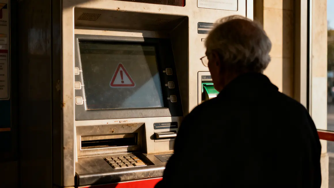 Distributeur billets inaccessible personne agee