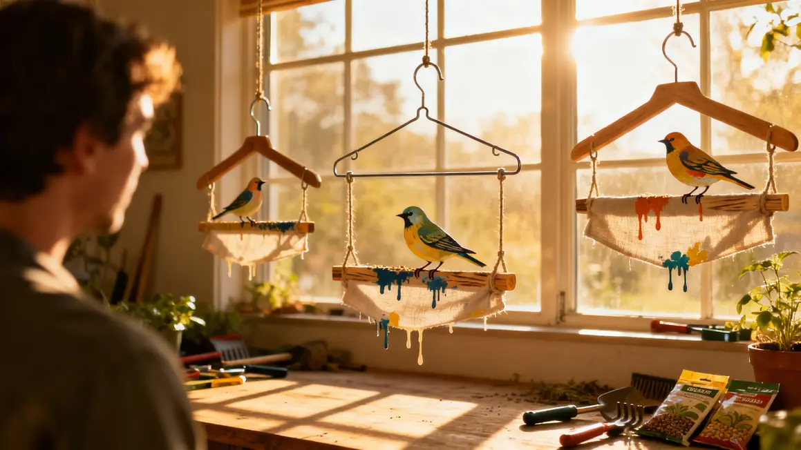 mangeoire oiseaux cintre fenetre salon