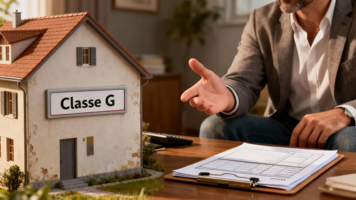dpe classe g decote blocage vente maison