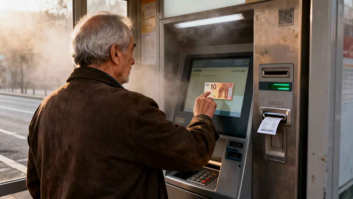 Erreur billet distributeur homme senior brume Rennes
