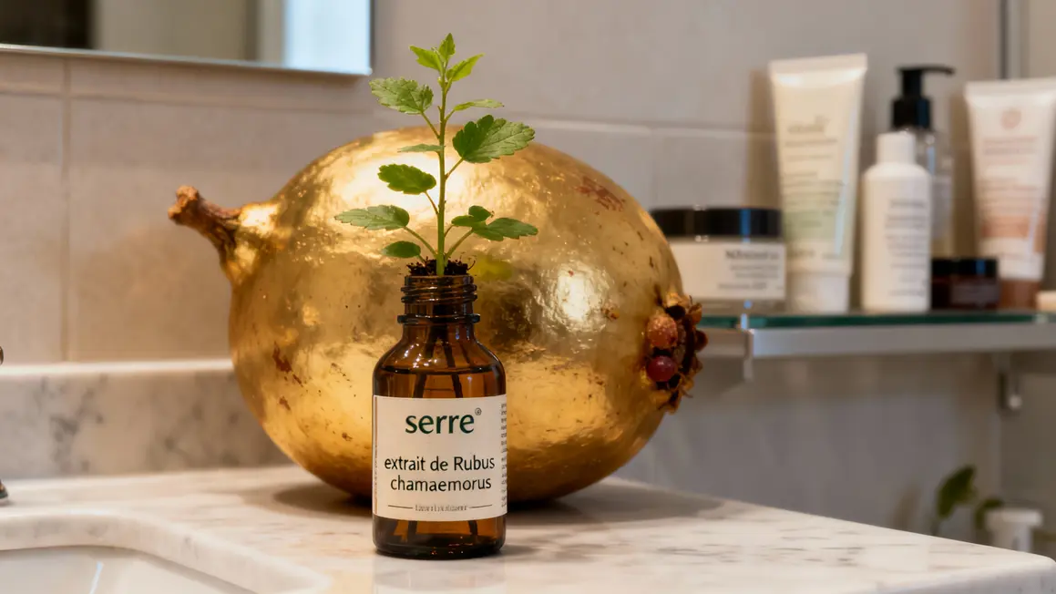 flacon extrait rubus chamaemorus pepins mure boreale baies creme