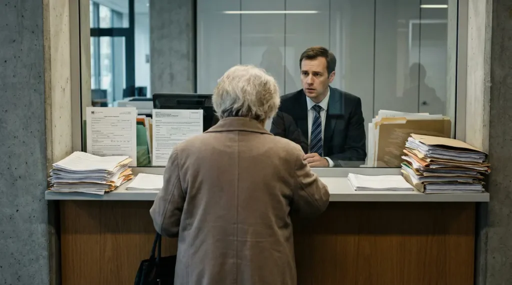 Femme âgée seule confusion administrative