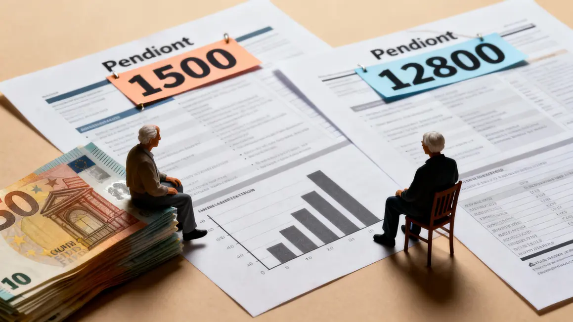 pension retraite comparaison montants graphiques
