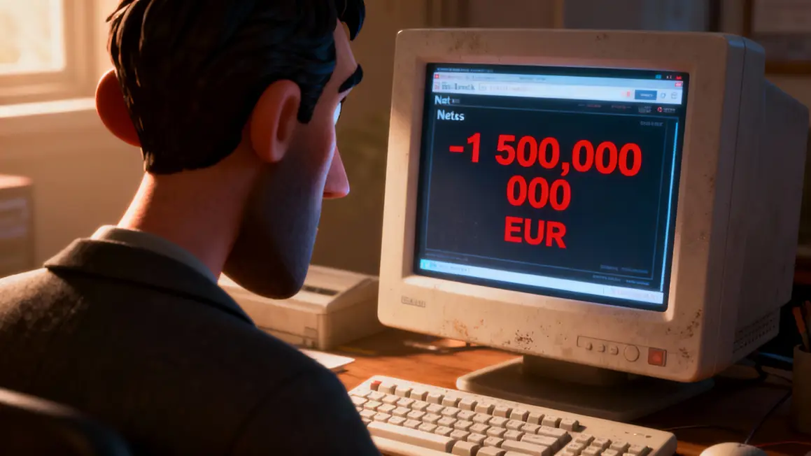 visage sombre solde negatif fraude bancaire