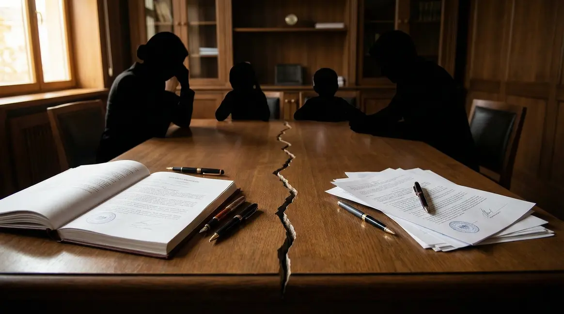 Famille séparée documents officiels notaire