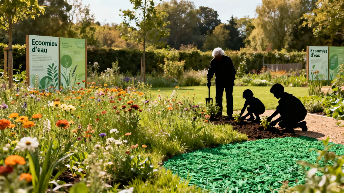 Jardin alternatives économies eau seniors enfants