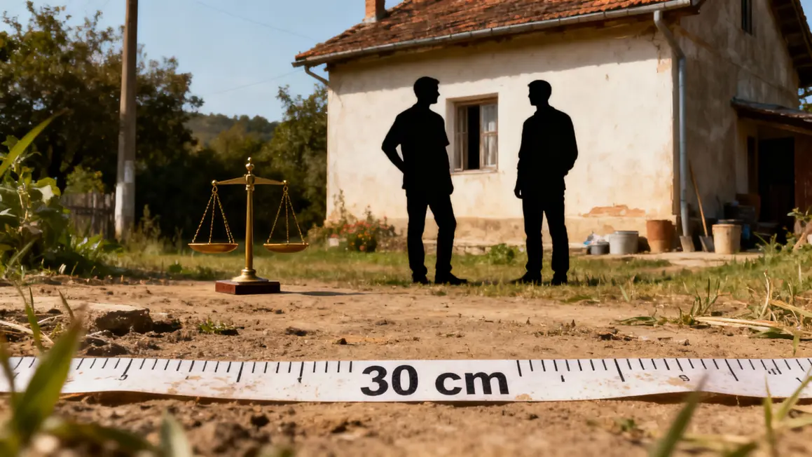 Silhouettes maison terrain 30 cm justice village