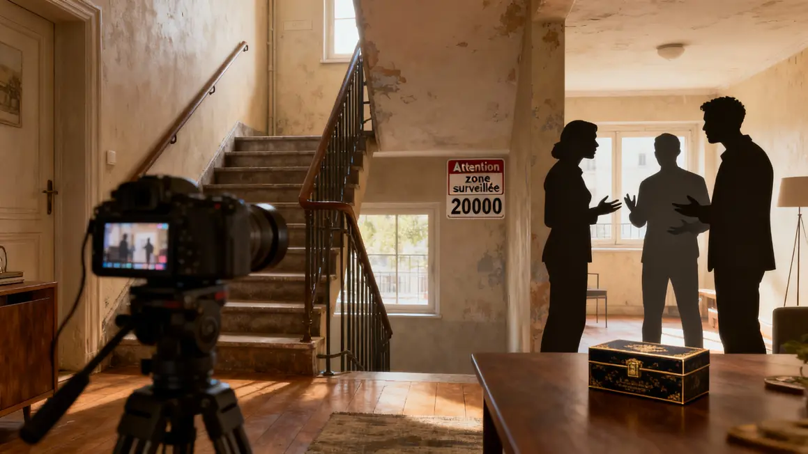 escalier immeuble caméra surveillée amendes