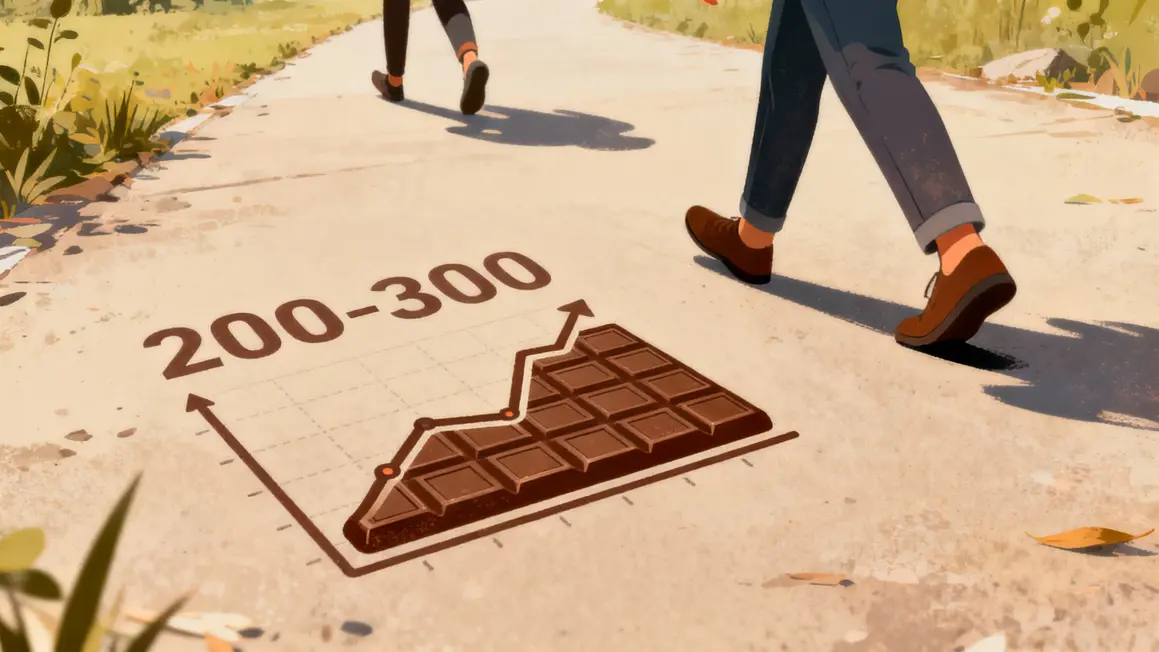 Illustration marche calorie perte 200 300