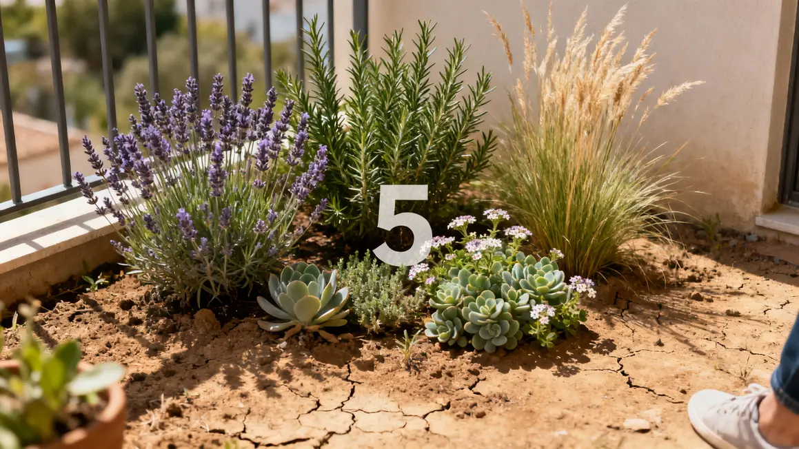 Photo massif 5 plantes increvables jardin balcon sec