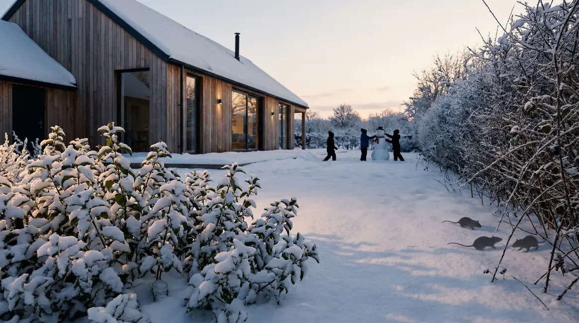 barriere menthe poivree contre rats neige jardin