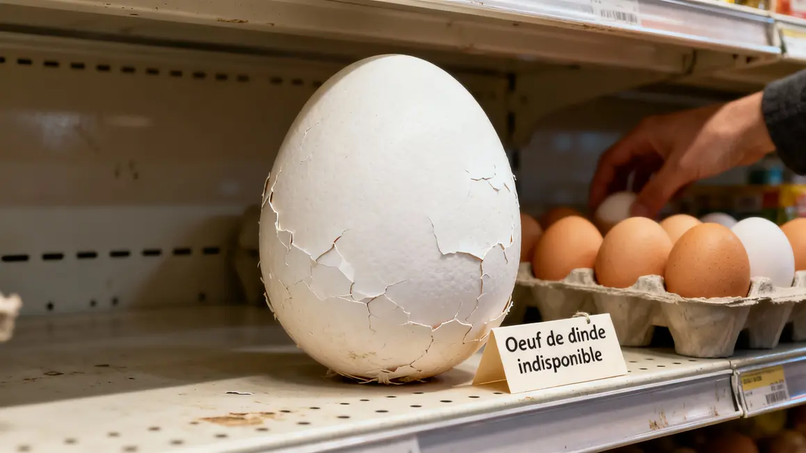 Oeuf de dinde non disponible supermarche france