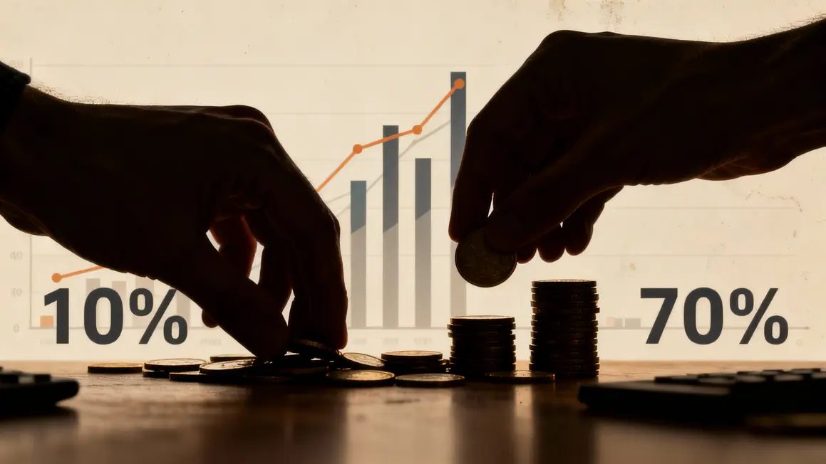 Optimisation fiscale pratique, graphique 10% 70%