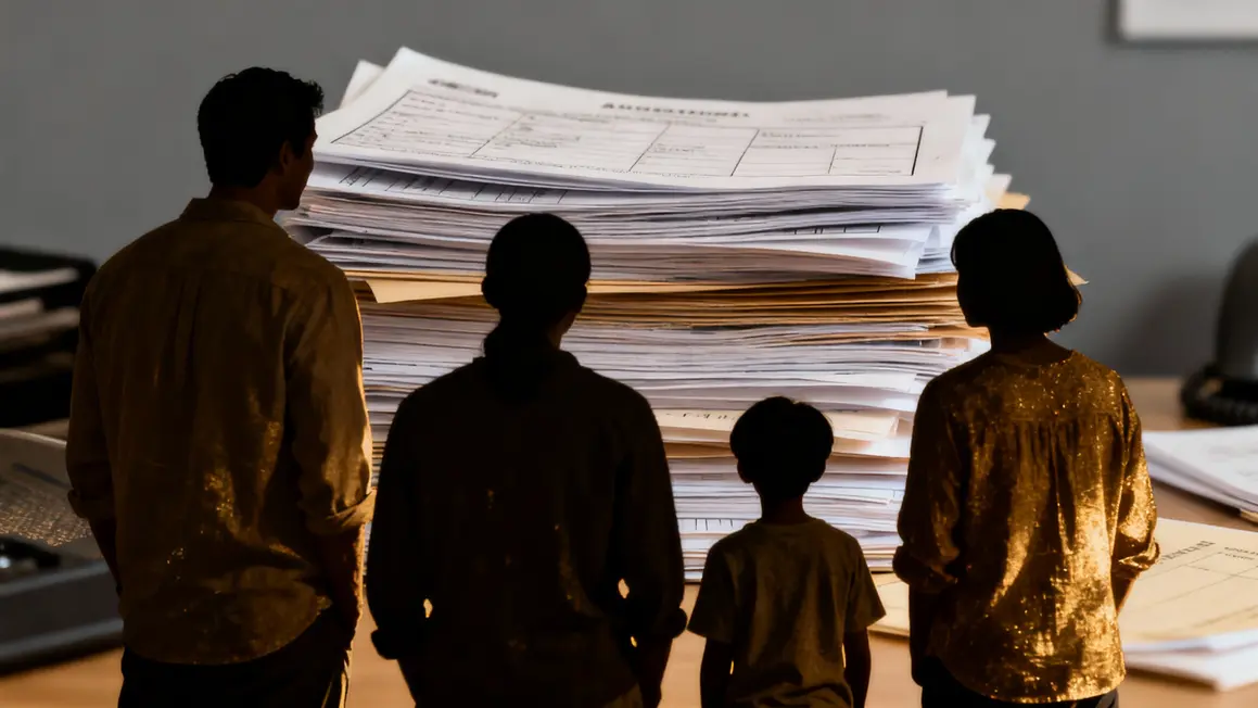 Familles charges électricité papiers