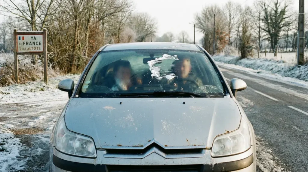 pare brise voiture embué matin méthode mousse à raser