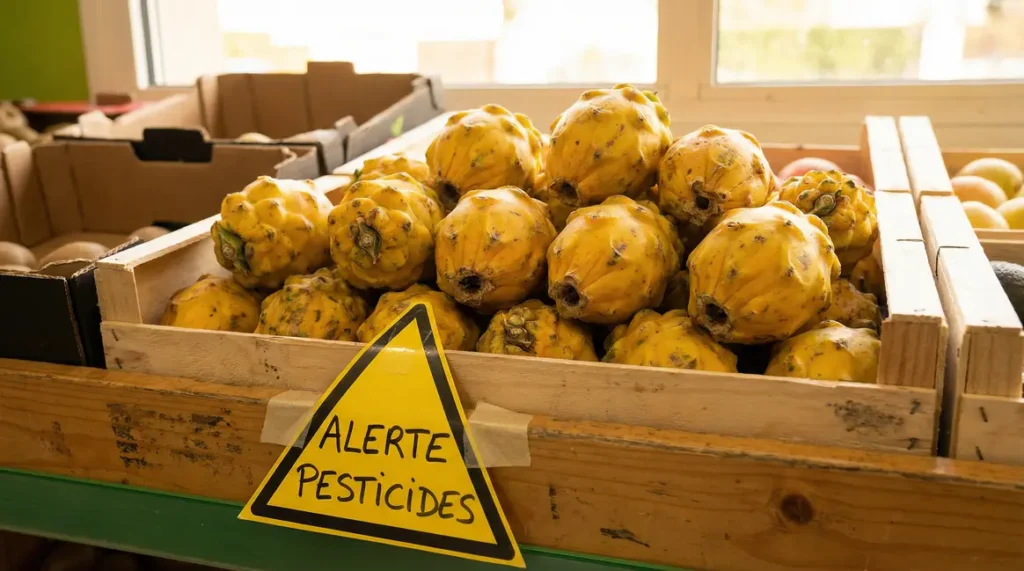 Pitayas jaunes rappel pesticides en vrac