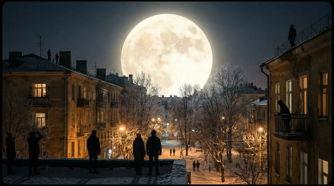 pleine lune en lion dans le ciel nocturne