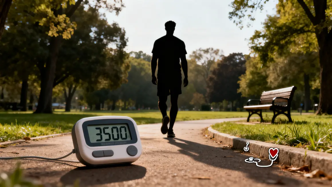 Podometre 3500 pas marcheur parc sante