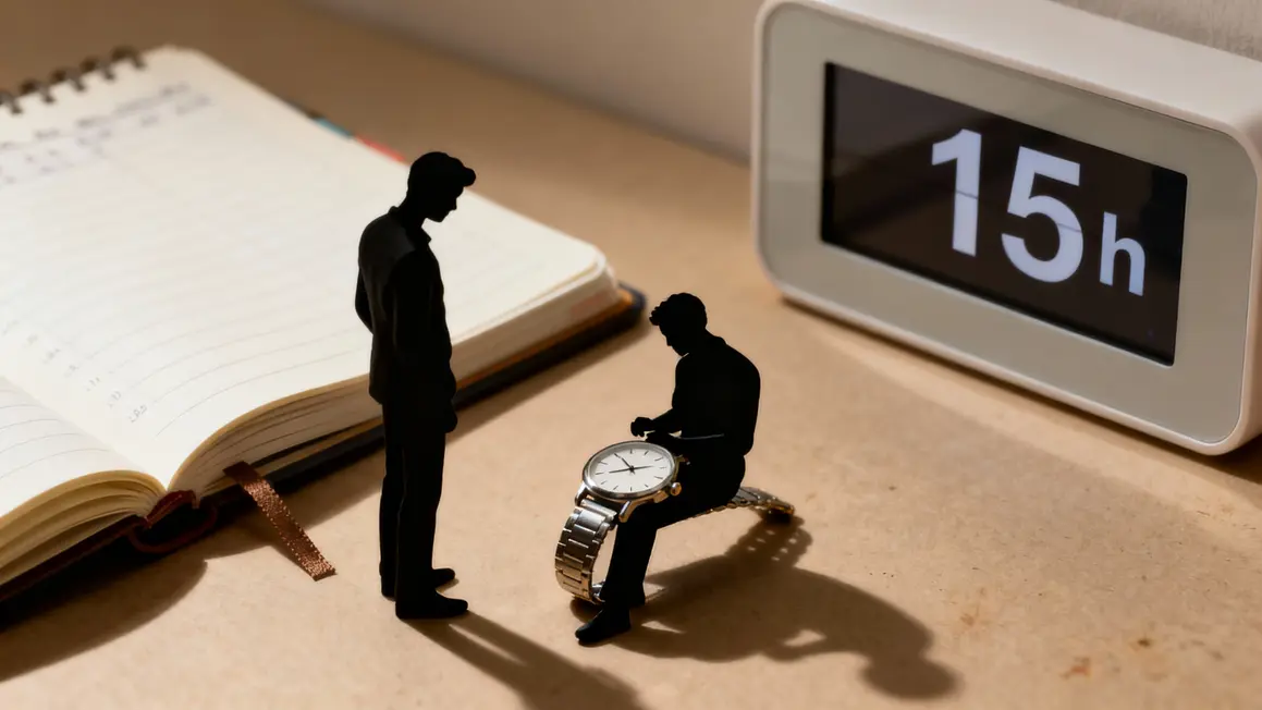 personnes regardant montre agenda ponctualite