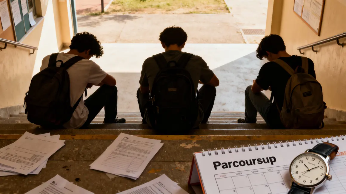 jeunes stressés parcoursup pression école