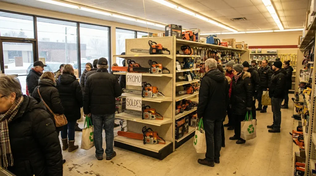 Promotion tronçonneuse thermique Oleo Mac en magasin Castorama
