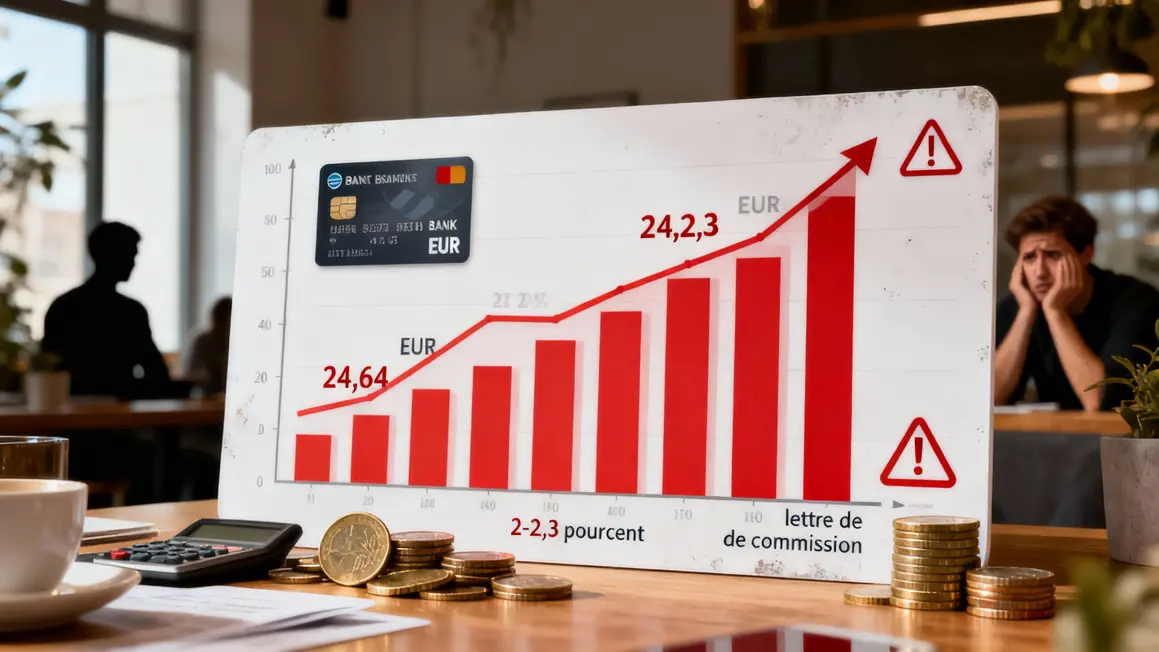 Barres hausse frais bancaires France 2026