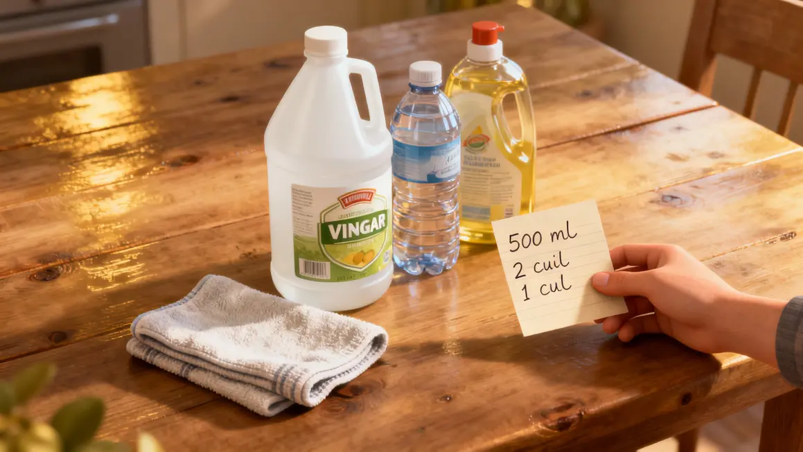 Vinaigre blanc, eau tiède, chiffon pour détacher canapé tissu