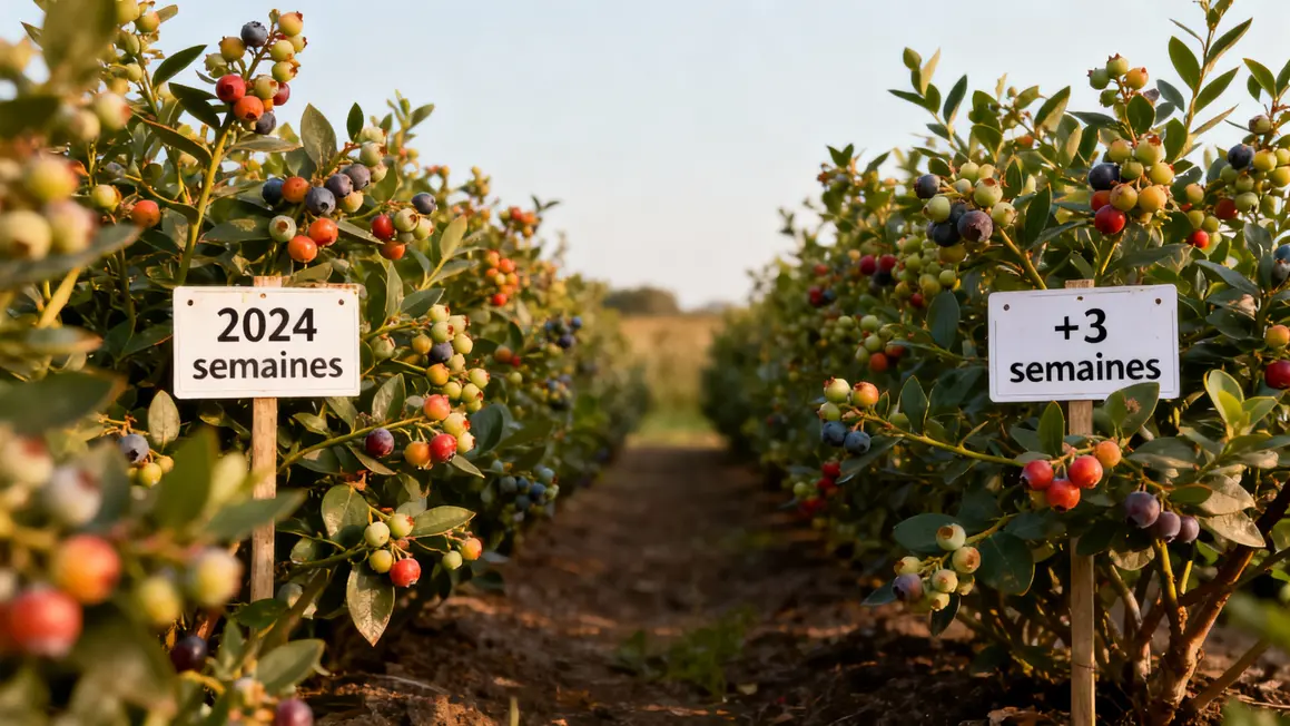 Arbustes petits fruits maturation avancee recolte 2024