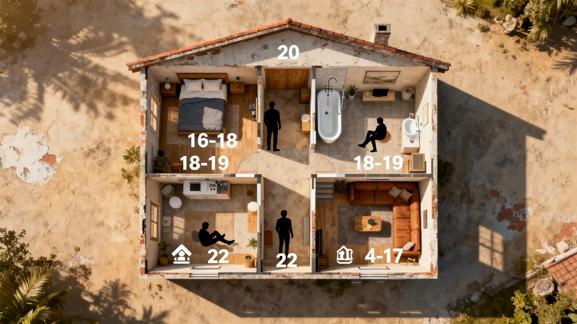 Infographie temperatures recommandées chaque piece maison