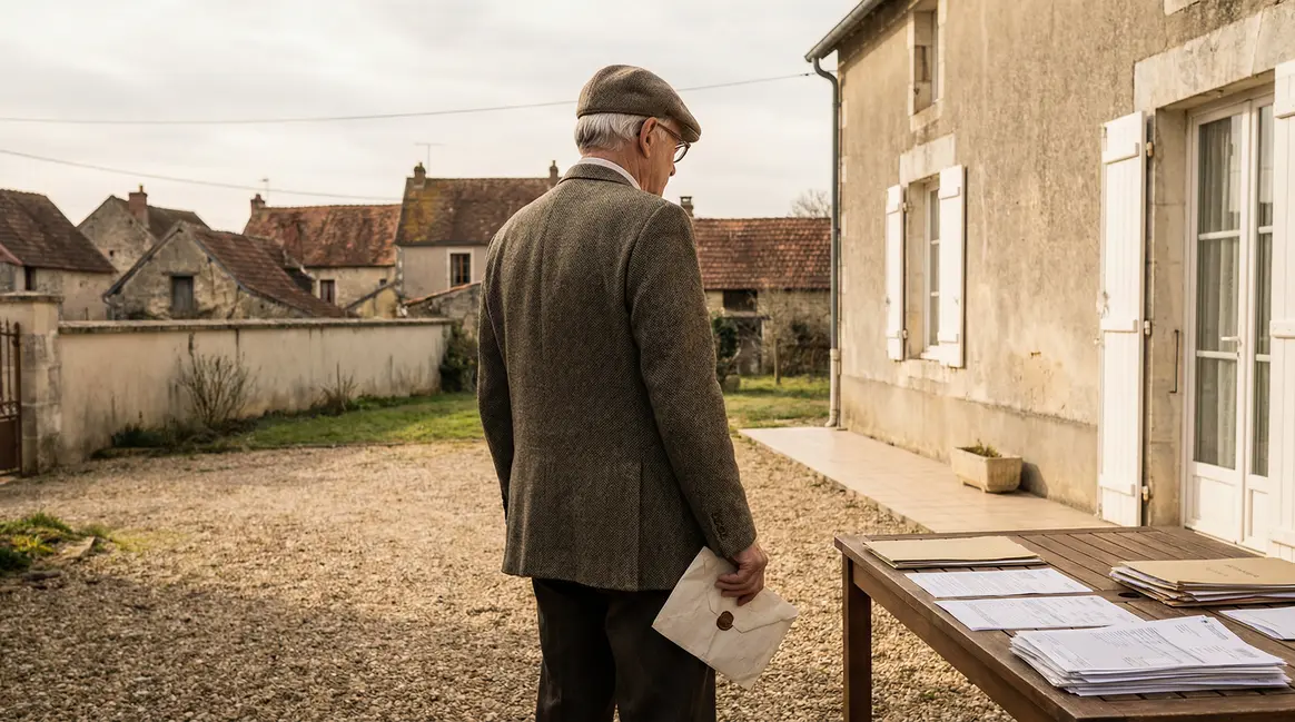 Retraité reçoit lettre exonération taxe foncière