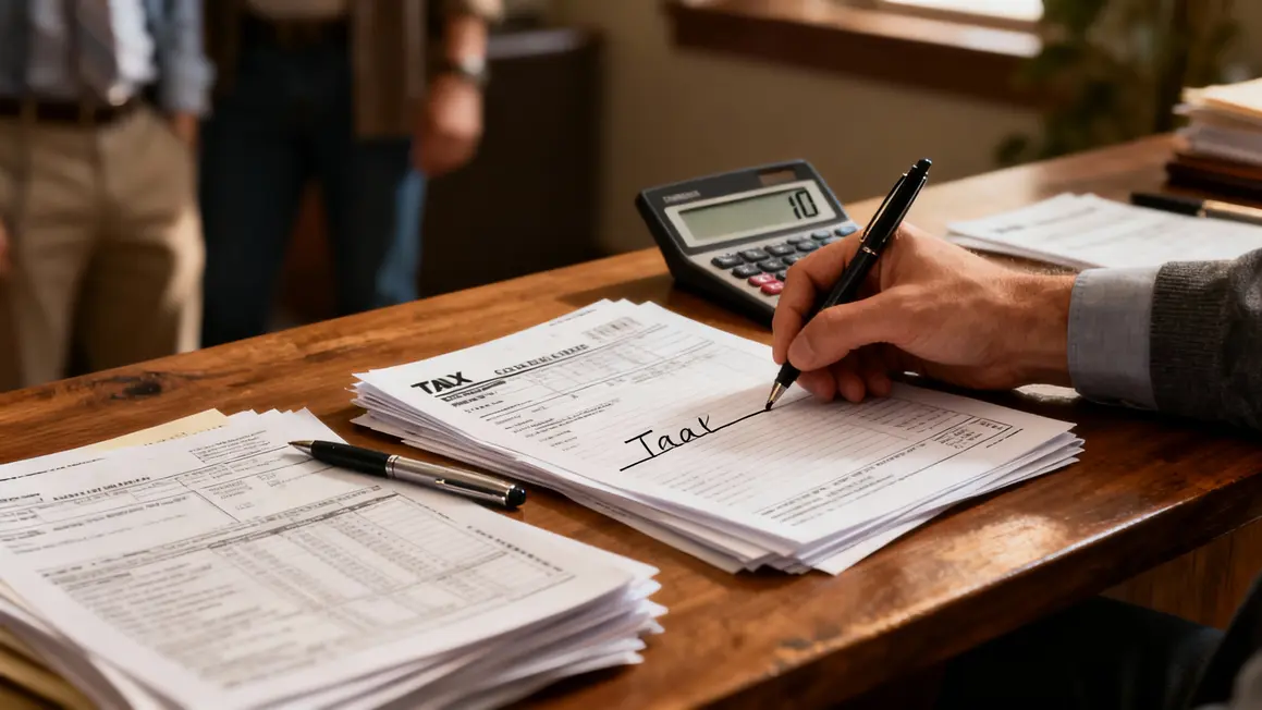 Documents fiscaux et calculatrice sur decor retraite 2026