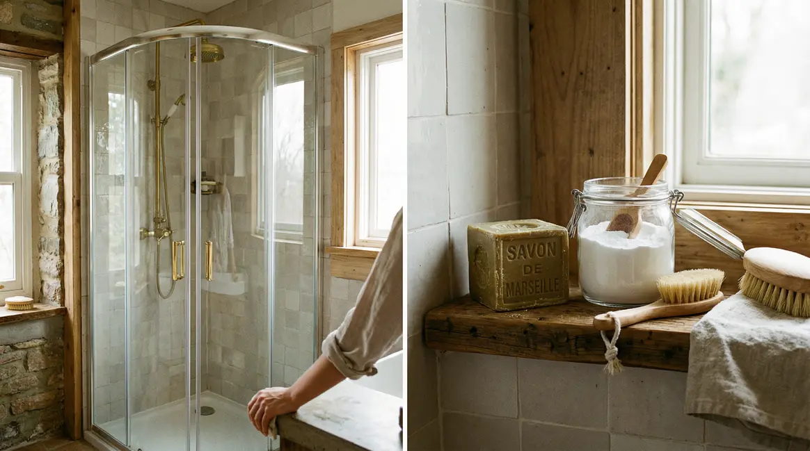 Salle de bain sans calcaire avec bicarbonate et savon de Marseille
