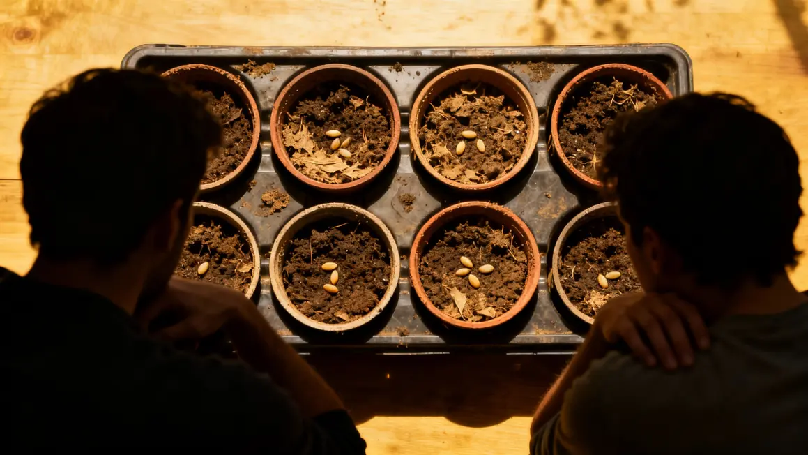 Plateau de semis échec terre sèche graines non germées