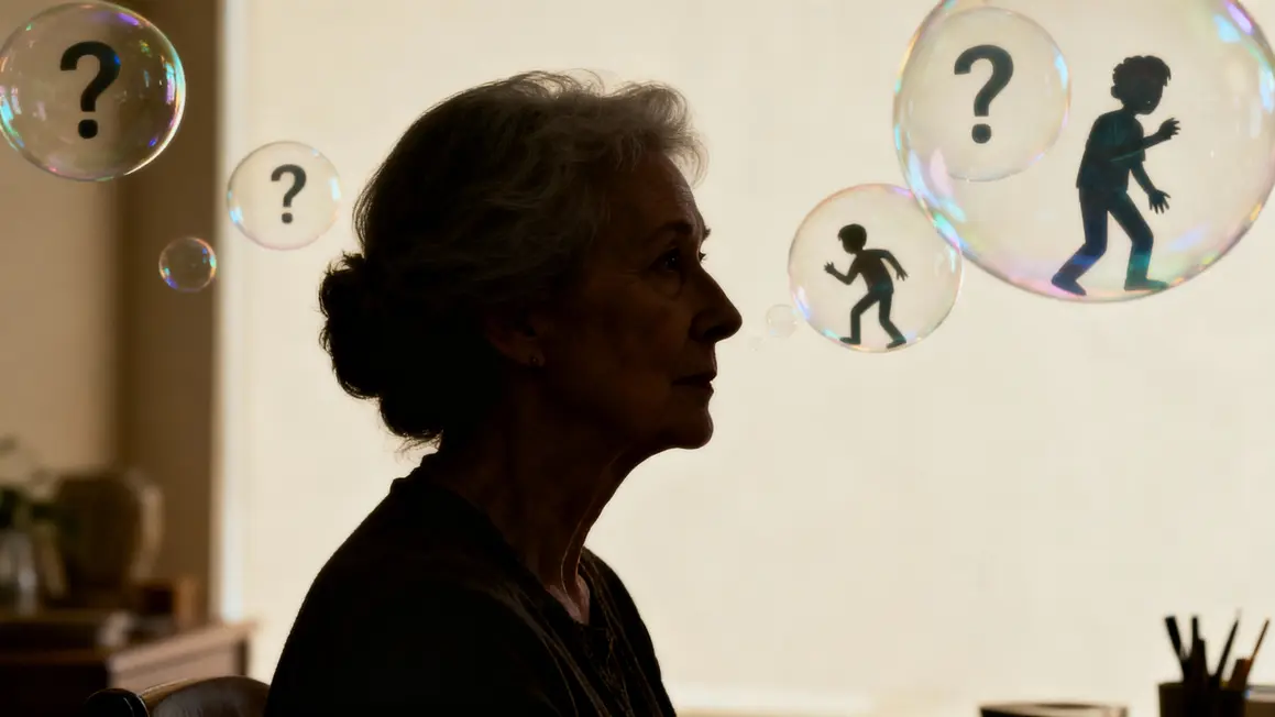 senior femme questionnée regards gênants