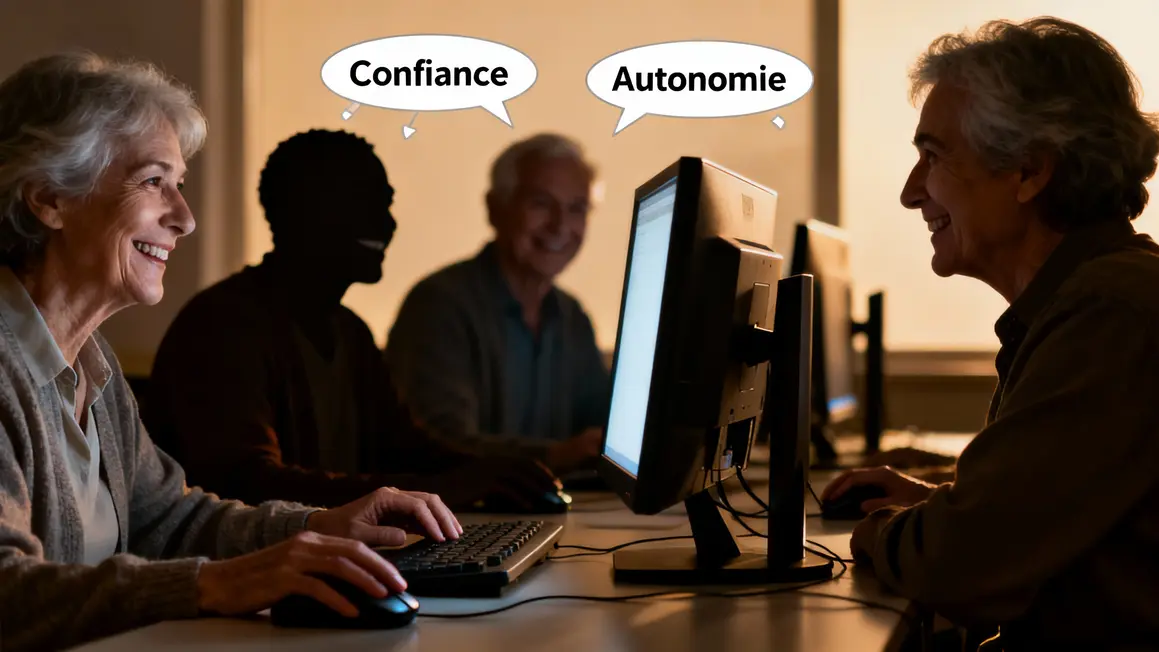 reactions positives seniors formation numerique