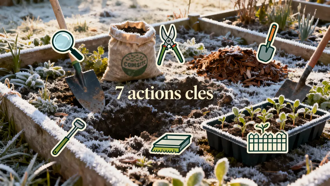 7 gestes jardin zone 7a icônes givre