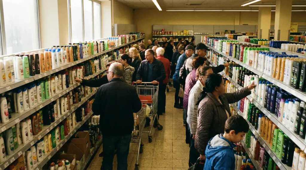 rayons shampoing Lidl Cien succès clients
