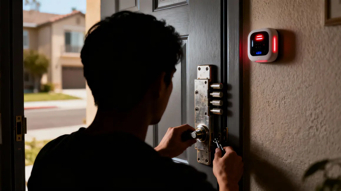 pose serrure multipoints alarme securite domicile