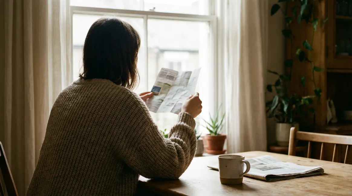 Femme découvrant statistique bonheur seniors retraite