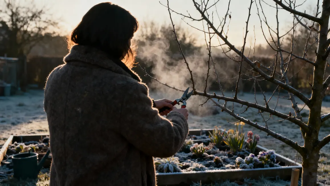 taille pommier hiver secateur geste précis