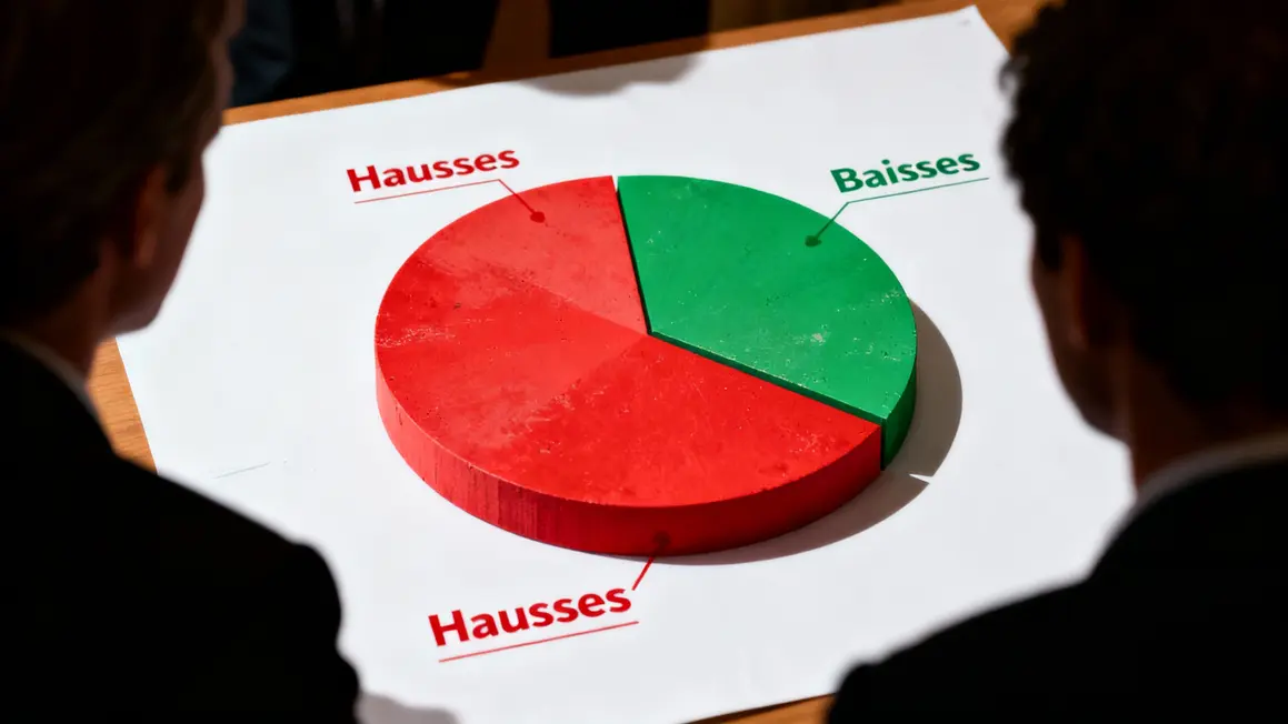 graphique hausses baisses edf gagnants perdants