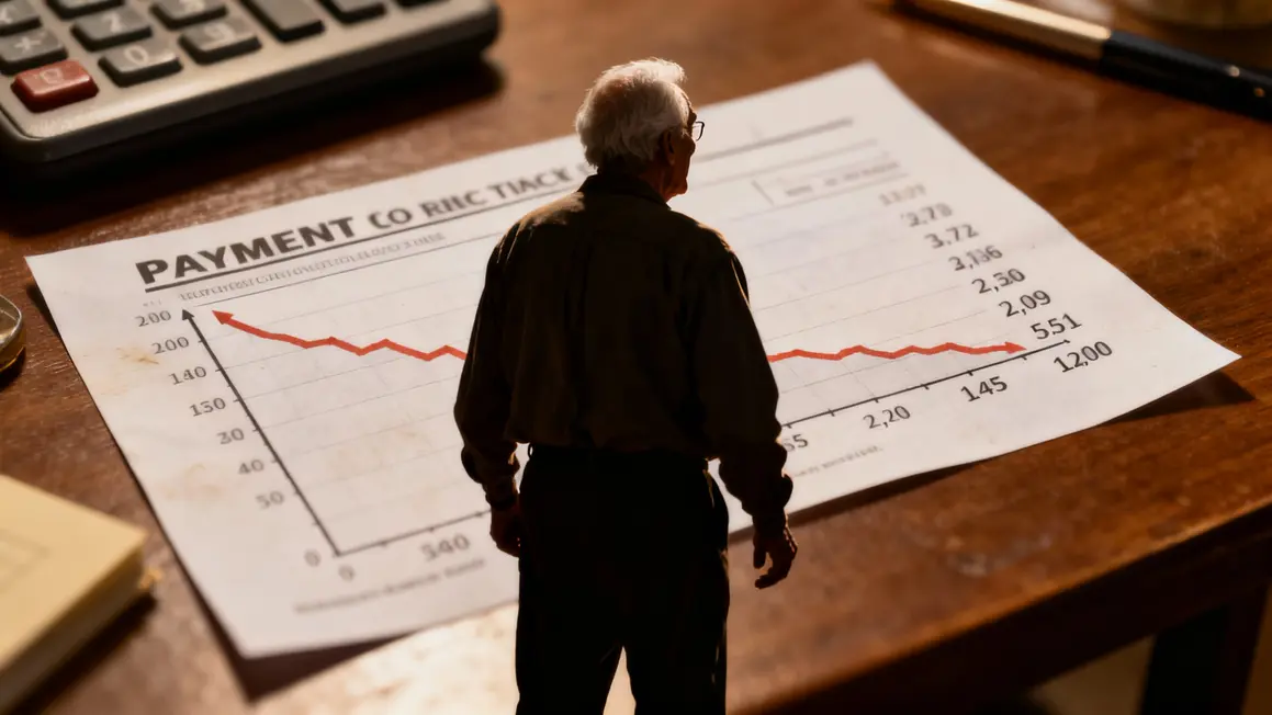 choc baisse pension graphique senior