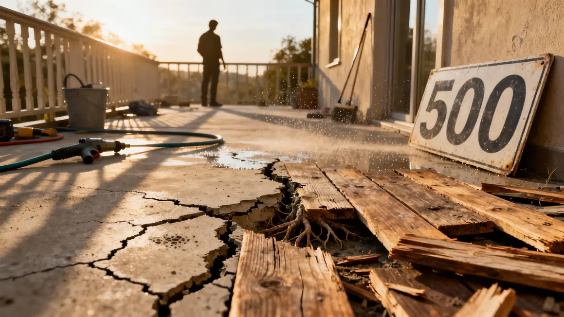 terrasse abîmée nettoyeur haute pression fissures joints bois